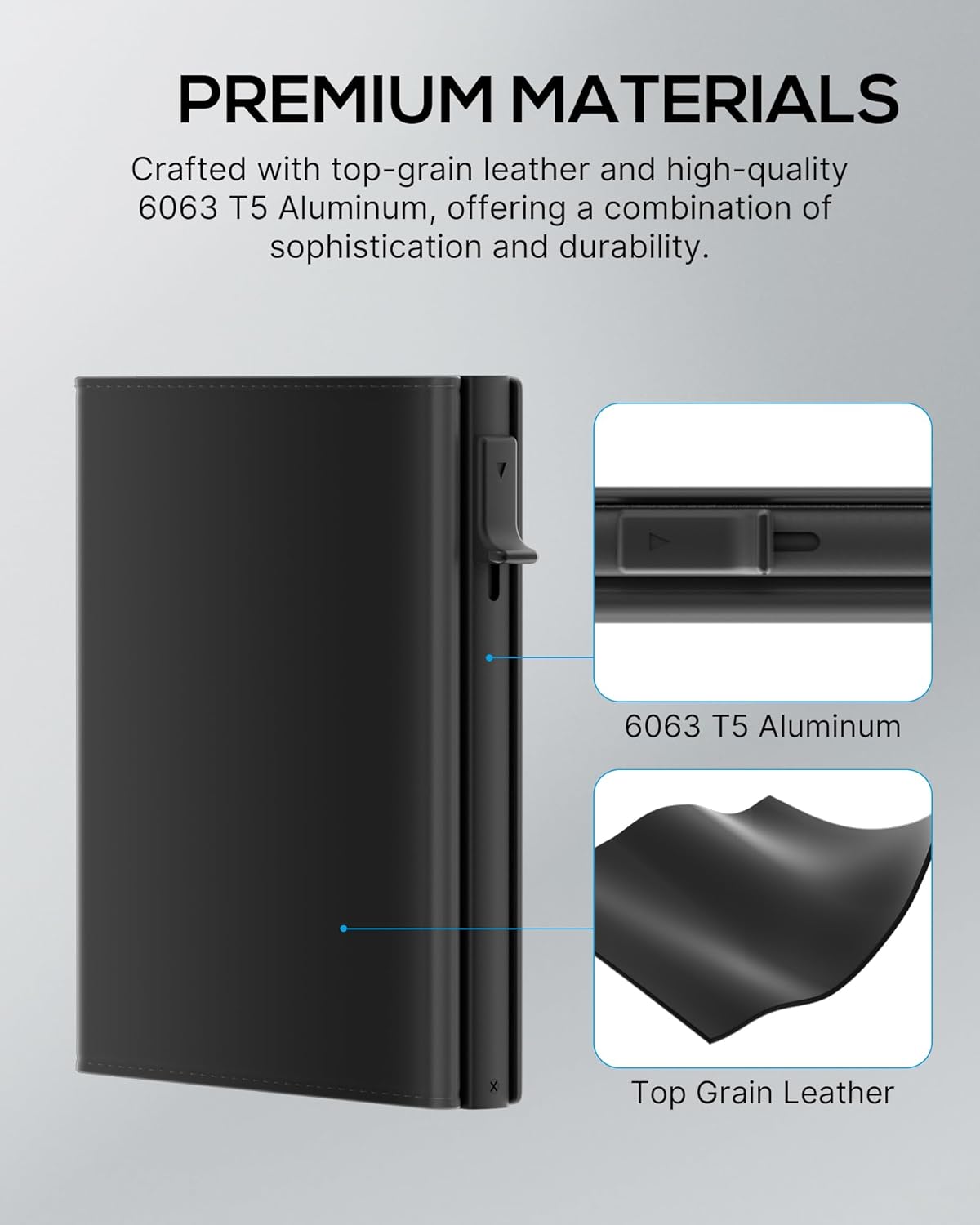 Smart Pop - Up RFID Wallet for Men – Slim Leather Card Holder - Abbycart