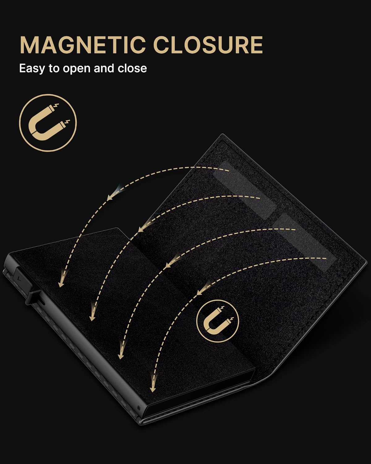 Smart Pop - Up Wallet for Men | RFID Slim Aluminum Holder, Holds 9–14 Cards with ID Window & Cash Slot, Minimalist Front Pocket Wallet - Abbycart