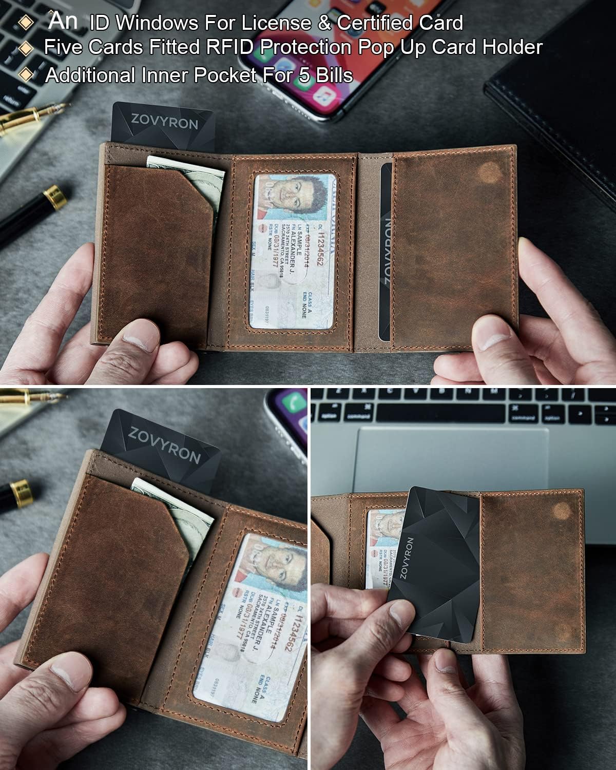 Smart RFID AirTag Wallet for Men | Slim Minimalist Design - Abbycart