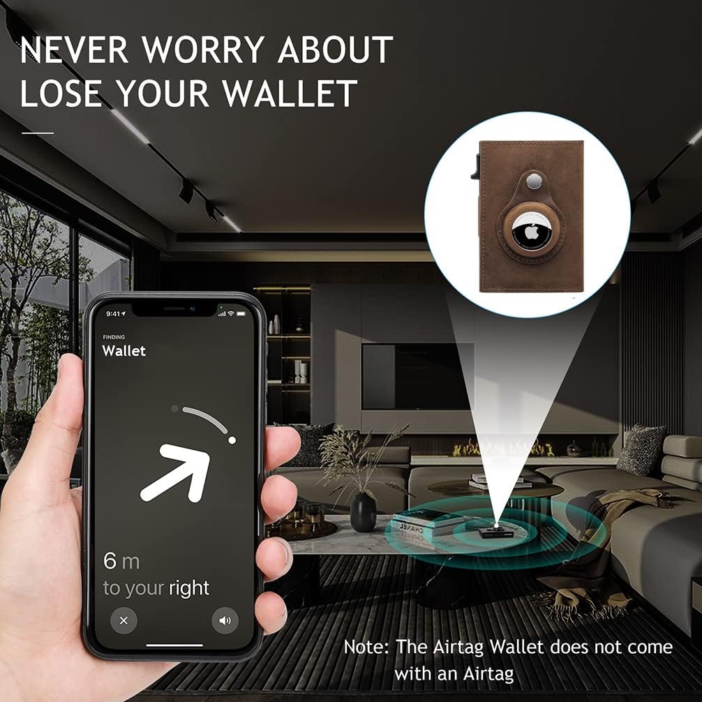 Smart RFID AirTag Wallet for Men | Slim Minimalist Design - Abbycart