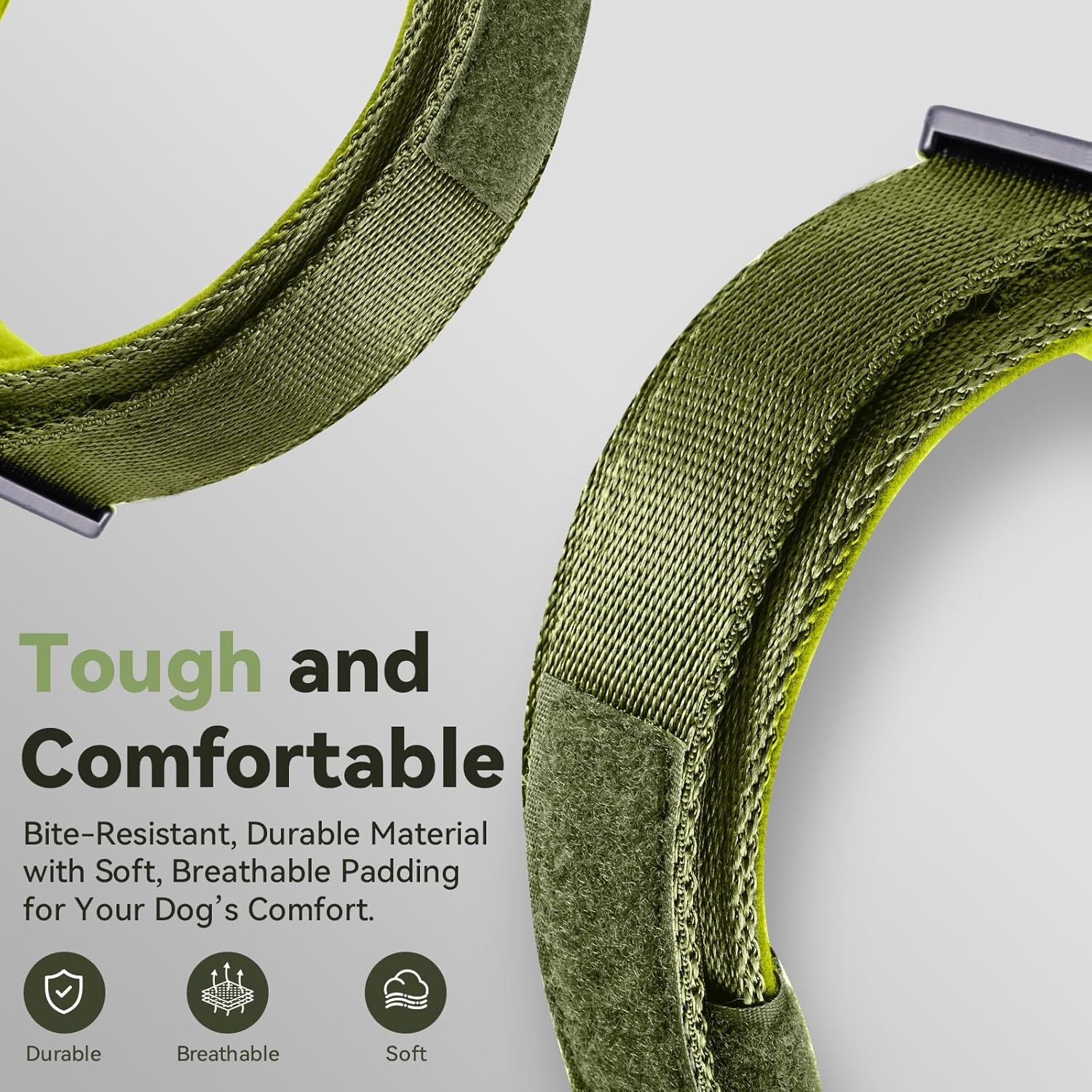 Tactical AirTag Dog Collar – Waterproof & Heavy Duty GPS