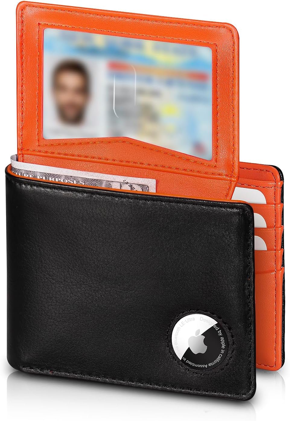 Top Grain Leather AirTag Wallet | RFID Bifold for Men - Abbycart