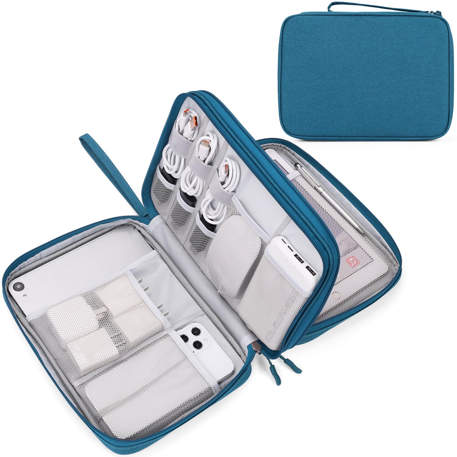 Travel Cable Organizer Pouch Waterproof Electronics Storage Bag