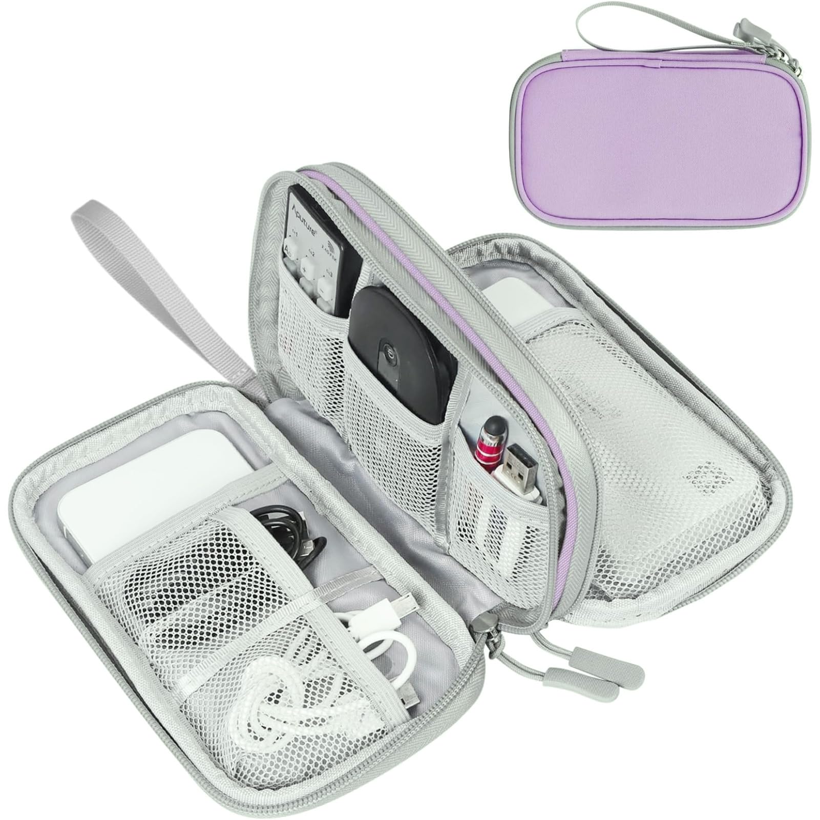 Travel Cable Organizer Pouch Waterproof Electronics Storage Bag