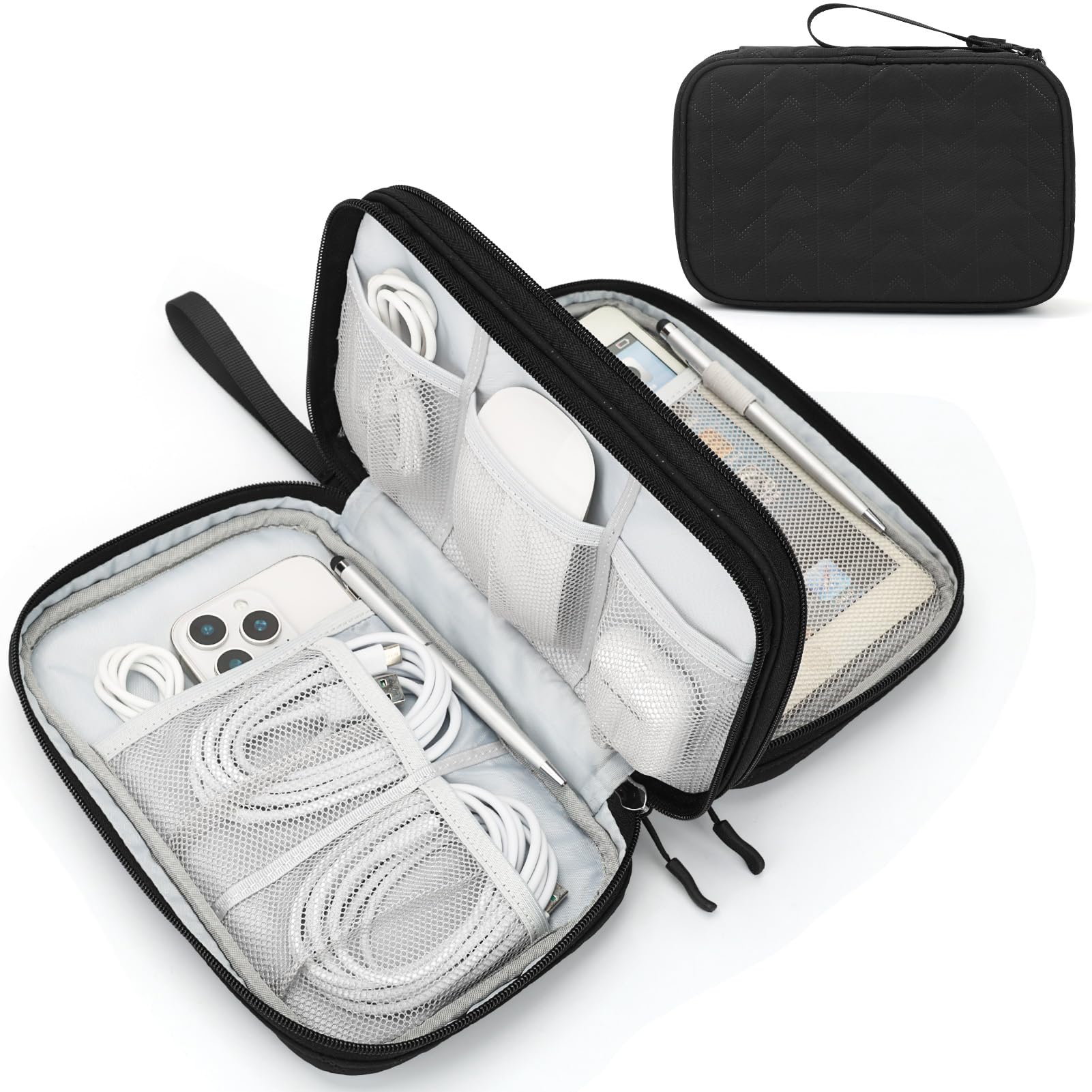 Travel Cable Organizer Pouch Waterproof Electronics Storage Bag