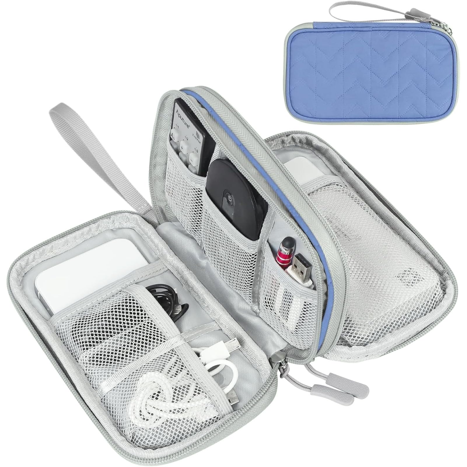 Travel Cable Organizer Pouch Waterproof Electronics Storage Bag