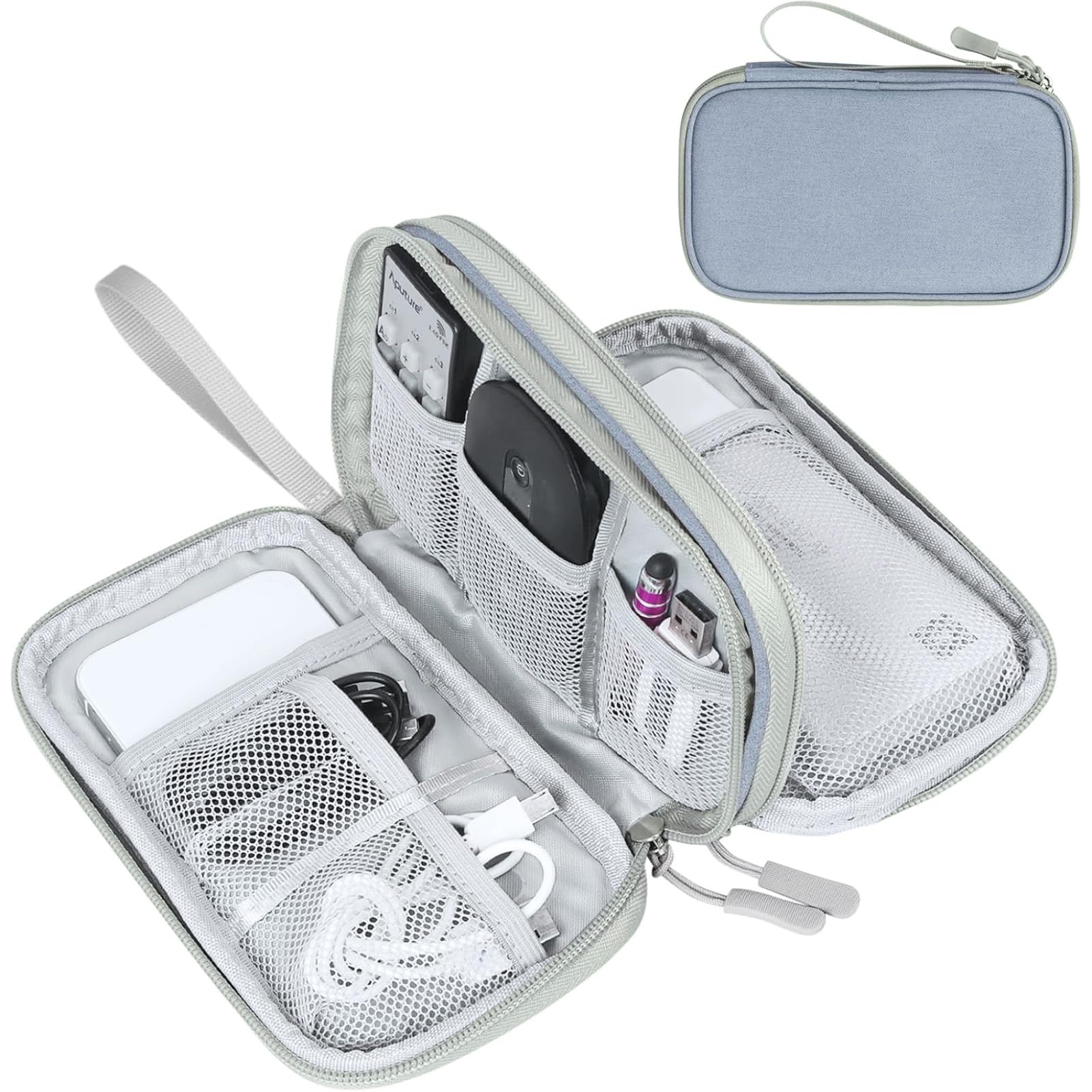 Travel Cable Organizer Pouch Waterproof Electronics Storage Bag