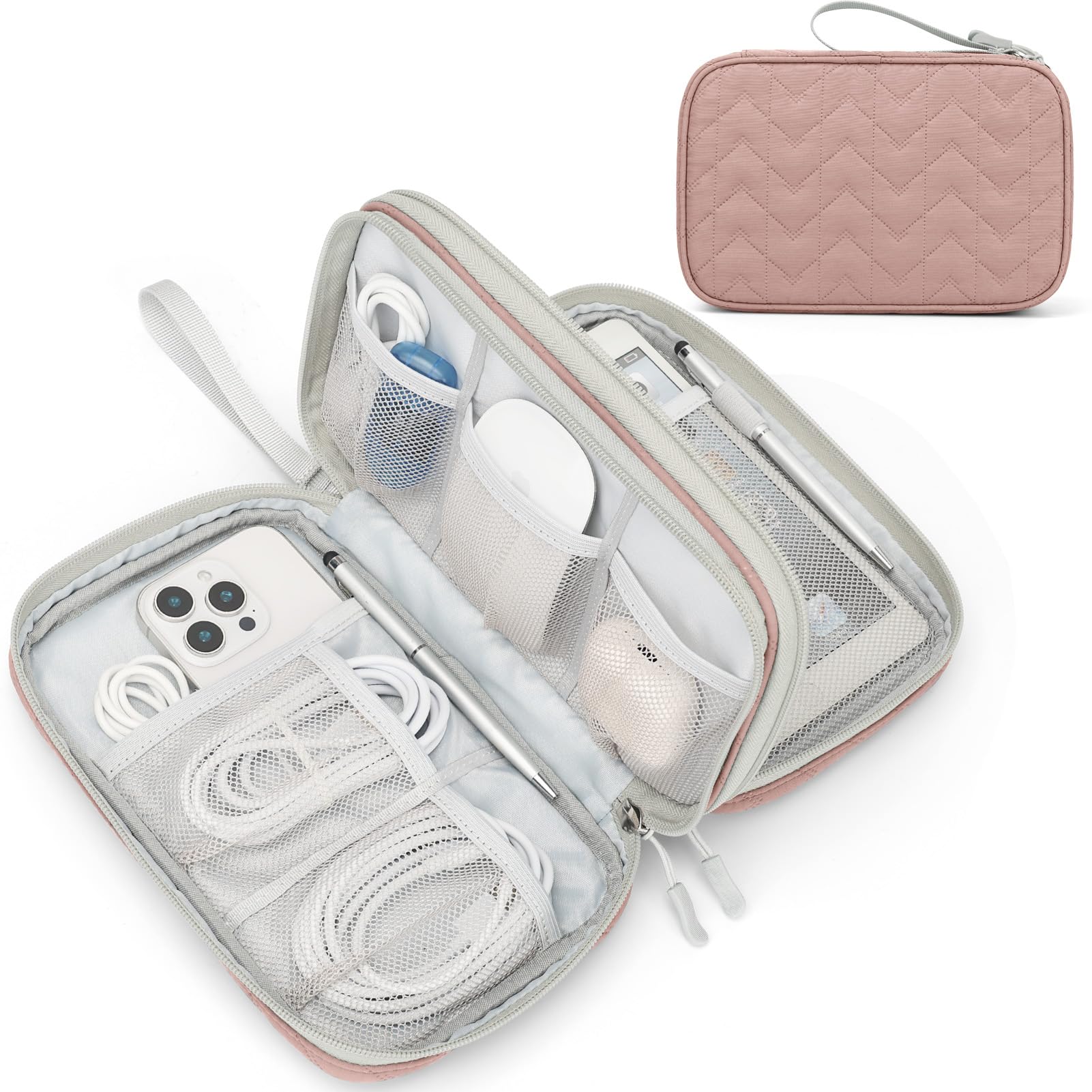 Travel Cable Organizer Pouch Waterproof Electronics Storage Bag