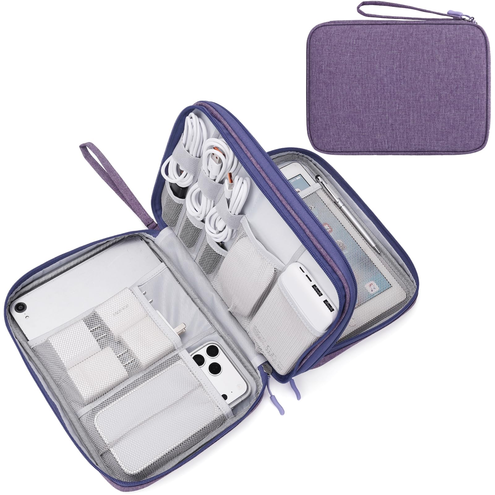 Travel Cable Organizer Pouch Waterproof Electronics Storage Bag