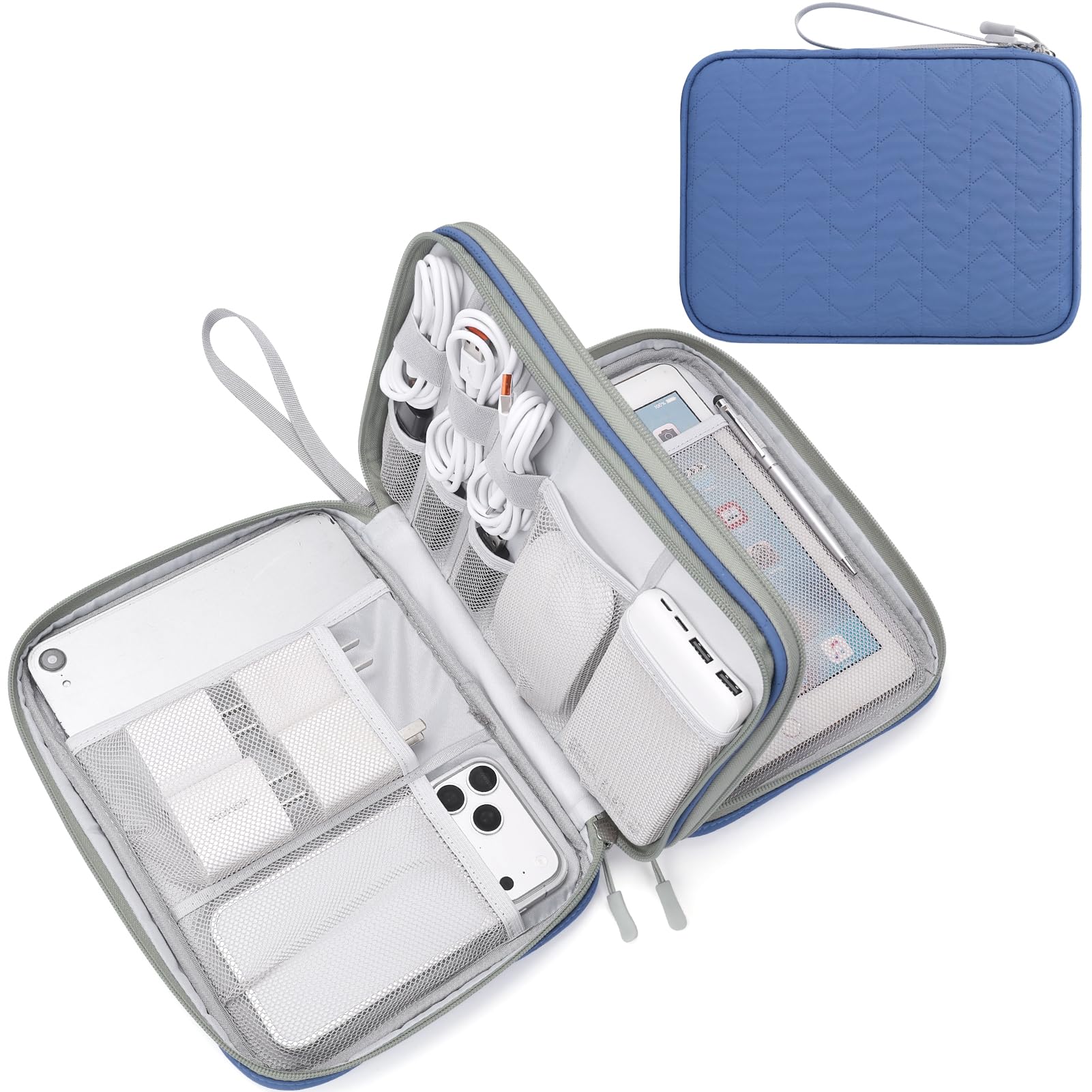 Travel Cable Organizer Pouch Waterproof Electronics Storage Bag