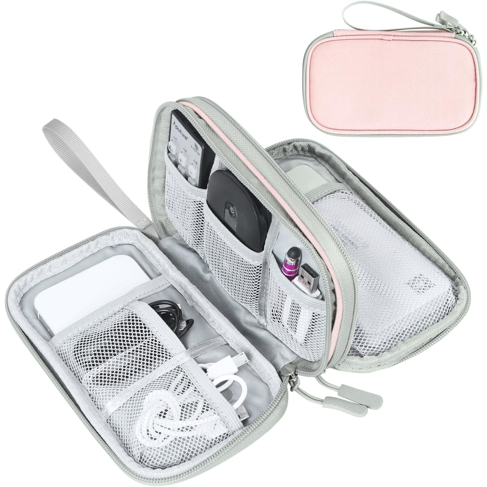 Travel Cable Organizer Pouch Waterproof Electronics Storage Bag