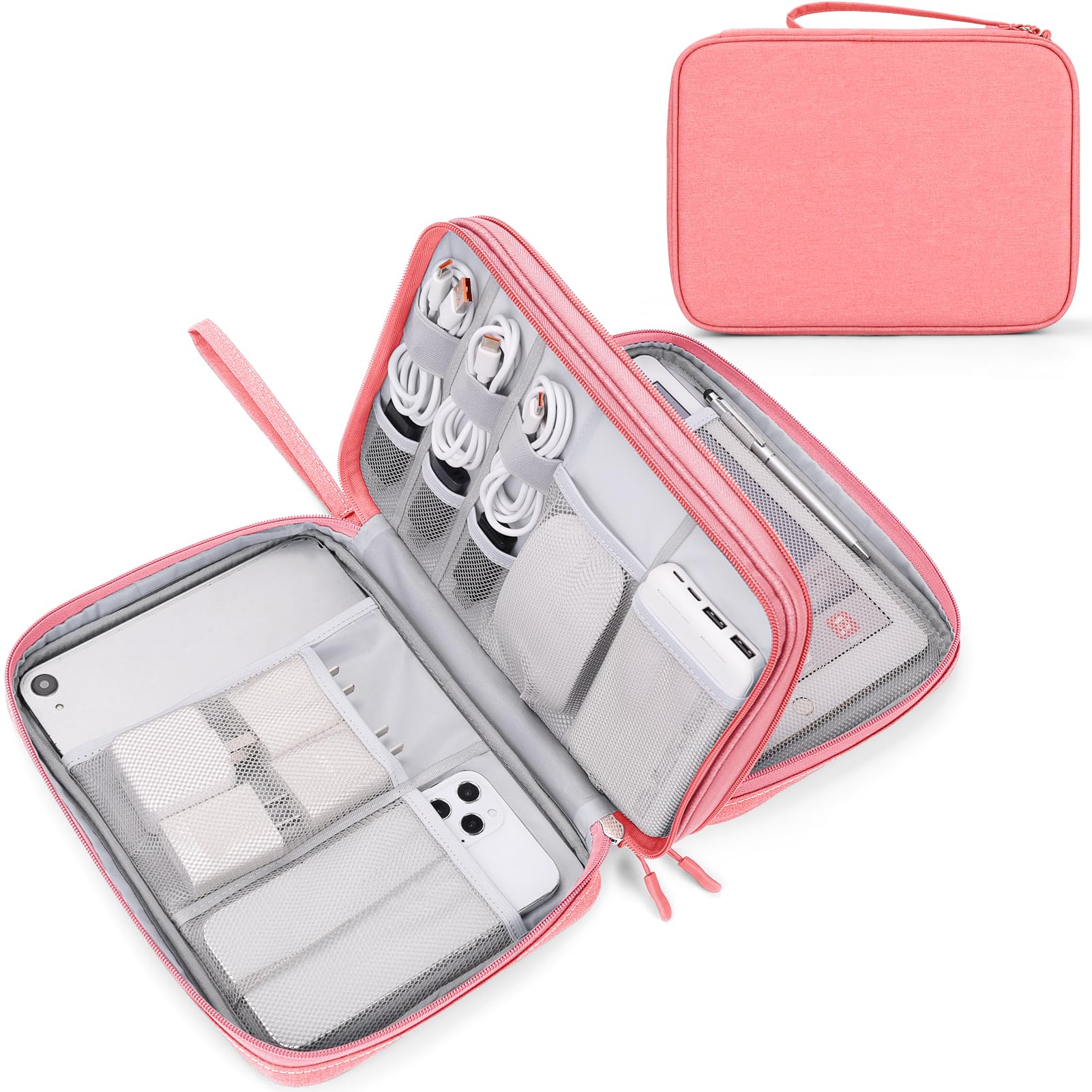 Travel Cable Organizer Pouch Waterproof Electronics Storage Bag