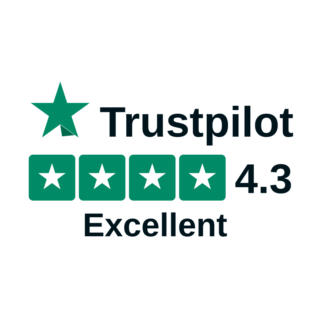 Trustpilot Excellent 4.3 badge (flat)