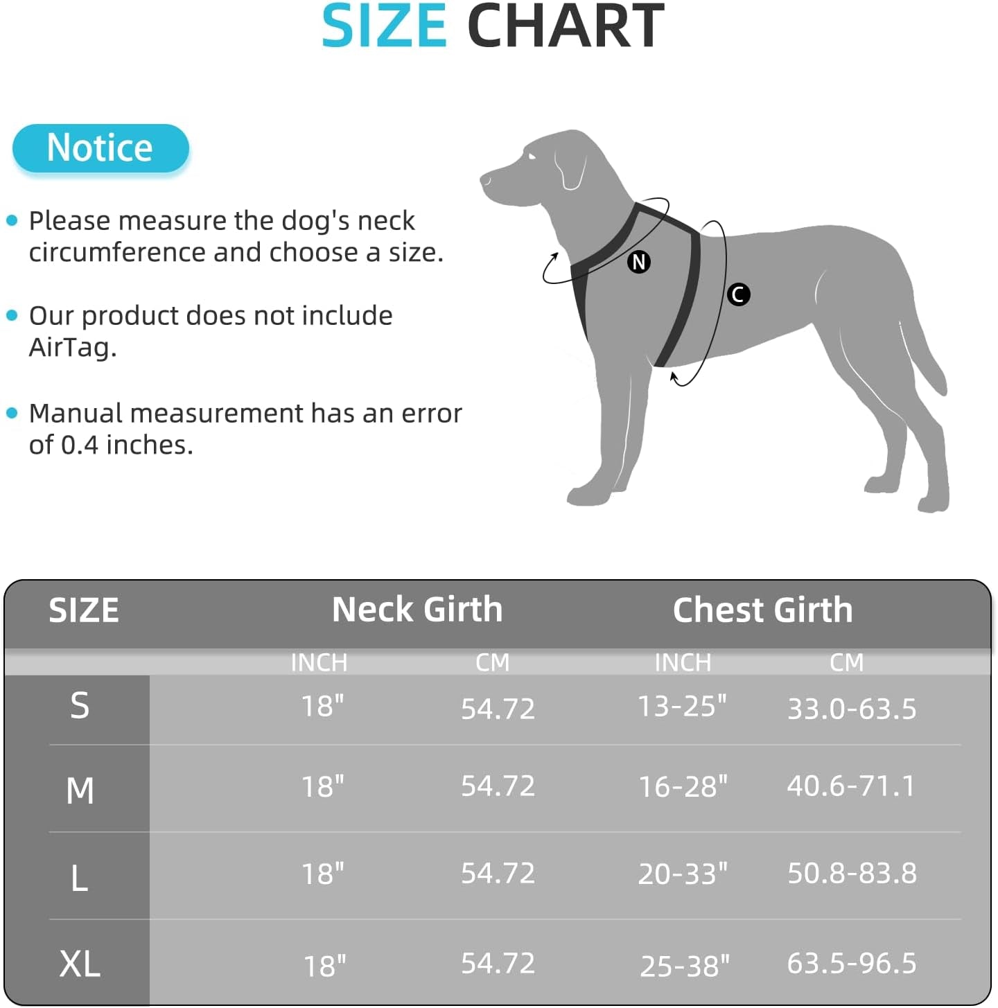 Ultimate Waterproof AirTag Dog Harness – Secure, No - Pull Design for All Breeds - Abbycart