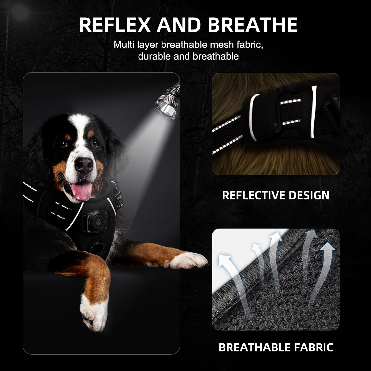 Ultimate Waterproof AirTag Dog Harness – Secure, No - Pull Design for All Breeds - Abbycart