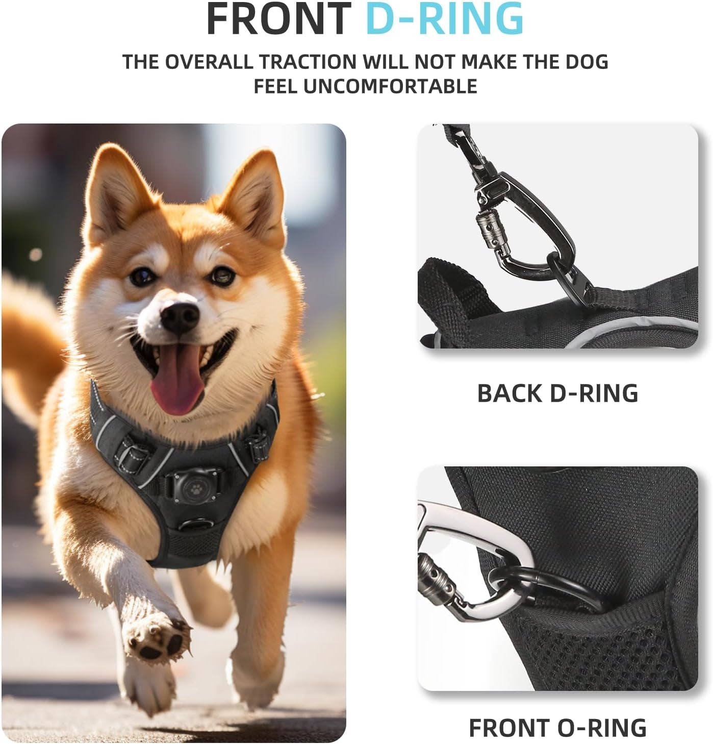 Ultimate Waterproof AirTag Dog Harness – Secure, No - Pull Design for All Breeds - Abbycart