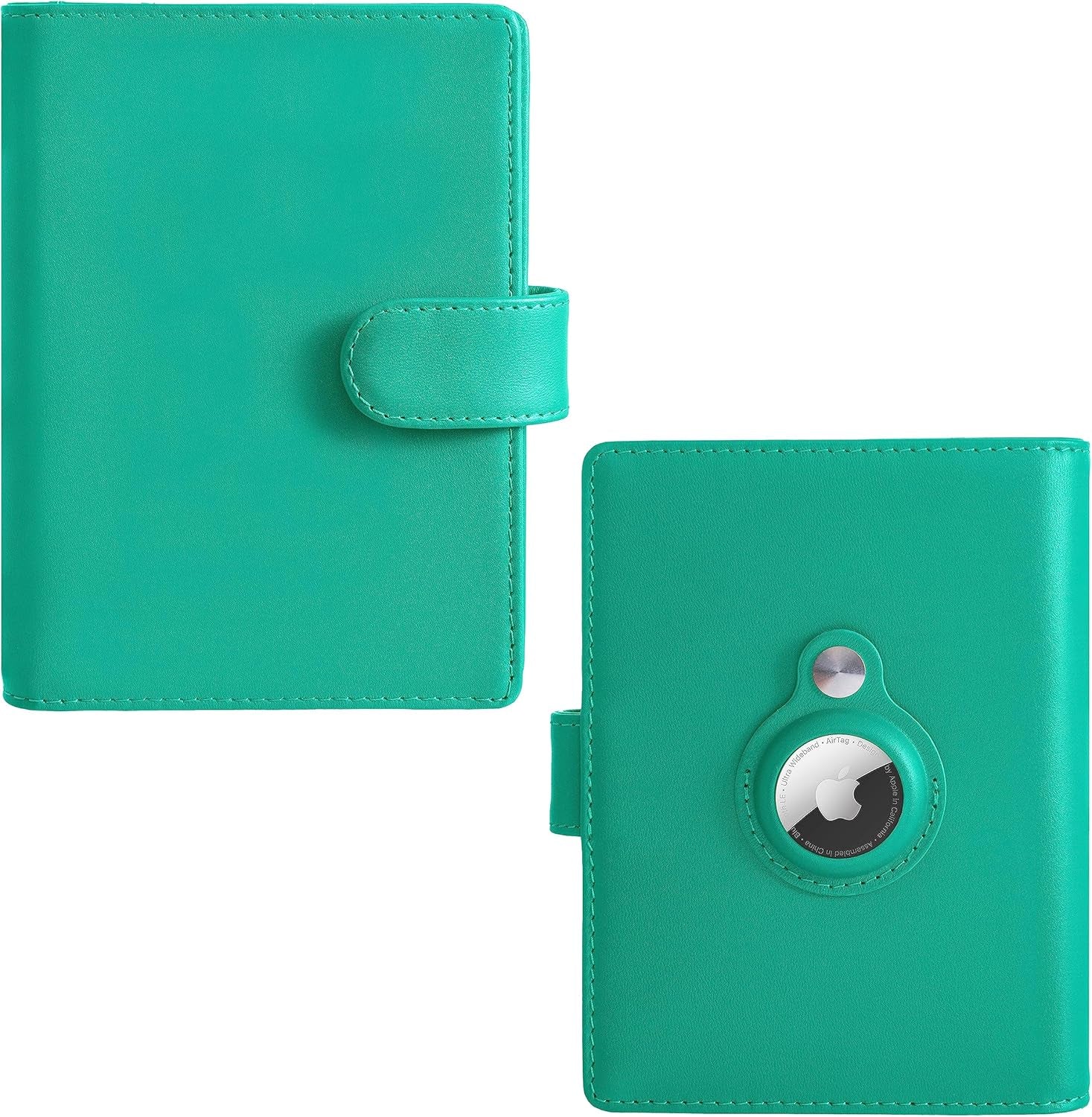 Vegan Leather AirTag Passport Wallet – RFID Blocking Travel Organizer - Abbycart