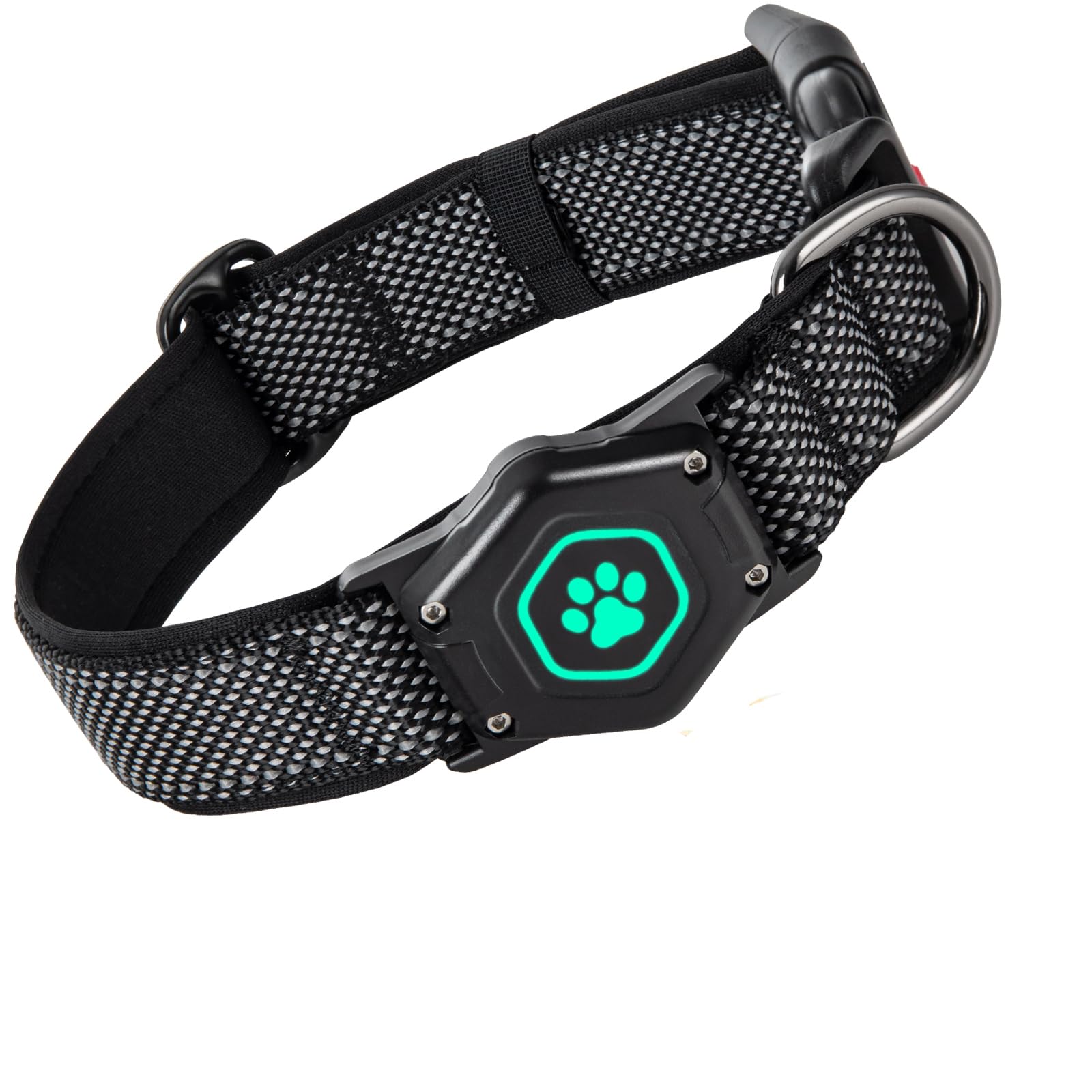 Waterproof Airtag Dog Collar – Reflective, Heavy-Duty & Secure