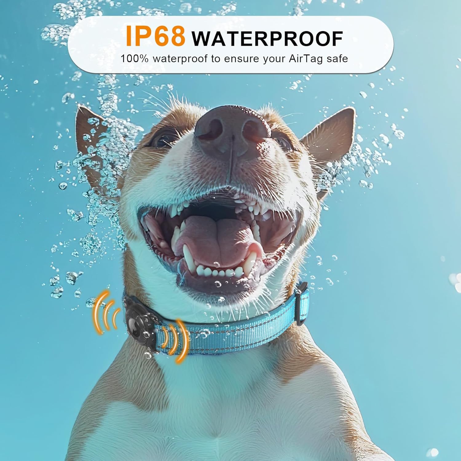 Waterproof Airtag Dog Collar with Martingale & Reflective Design - Abbycart