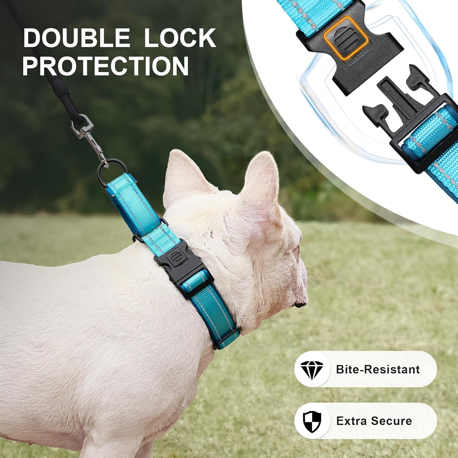 Waterproof Airtag Dog Collar with Martingale & Reflective Design - Abbycart