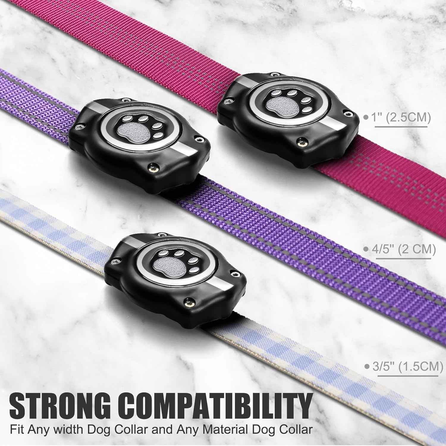 Waterproof Reflective AirTag Dog Collar Holder – Secure, Durable, No - Dangle Design for All Collars (AirTag Not Included) - Abbycart