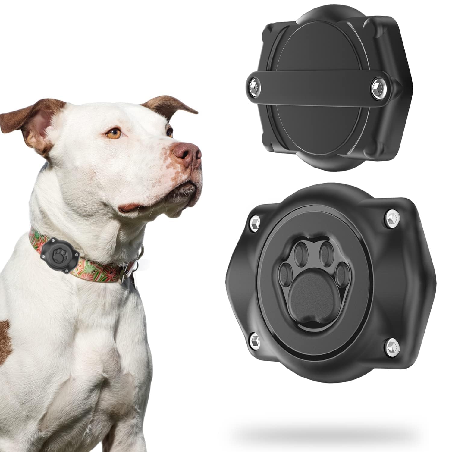 Waterproof Reflective AirTag Dog Collar Holder – Secure, Durable, No - Dangle Design for All Collars (AirTag Not Included) - Abbycart