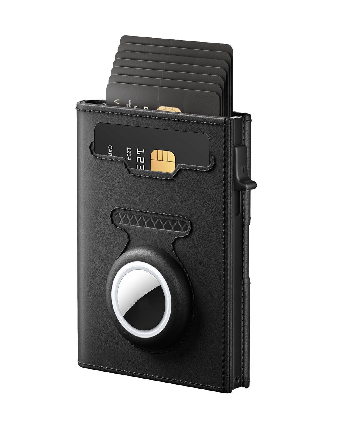 Women's AirTag RFID Wallet, Slim Trifold Pop-Up Card Holder with ID