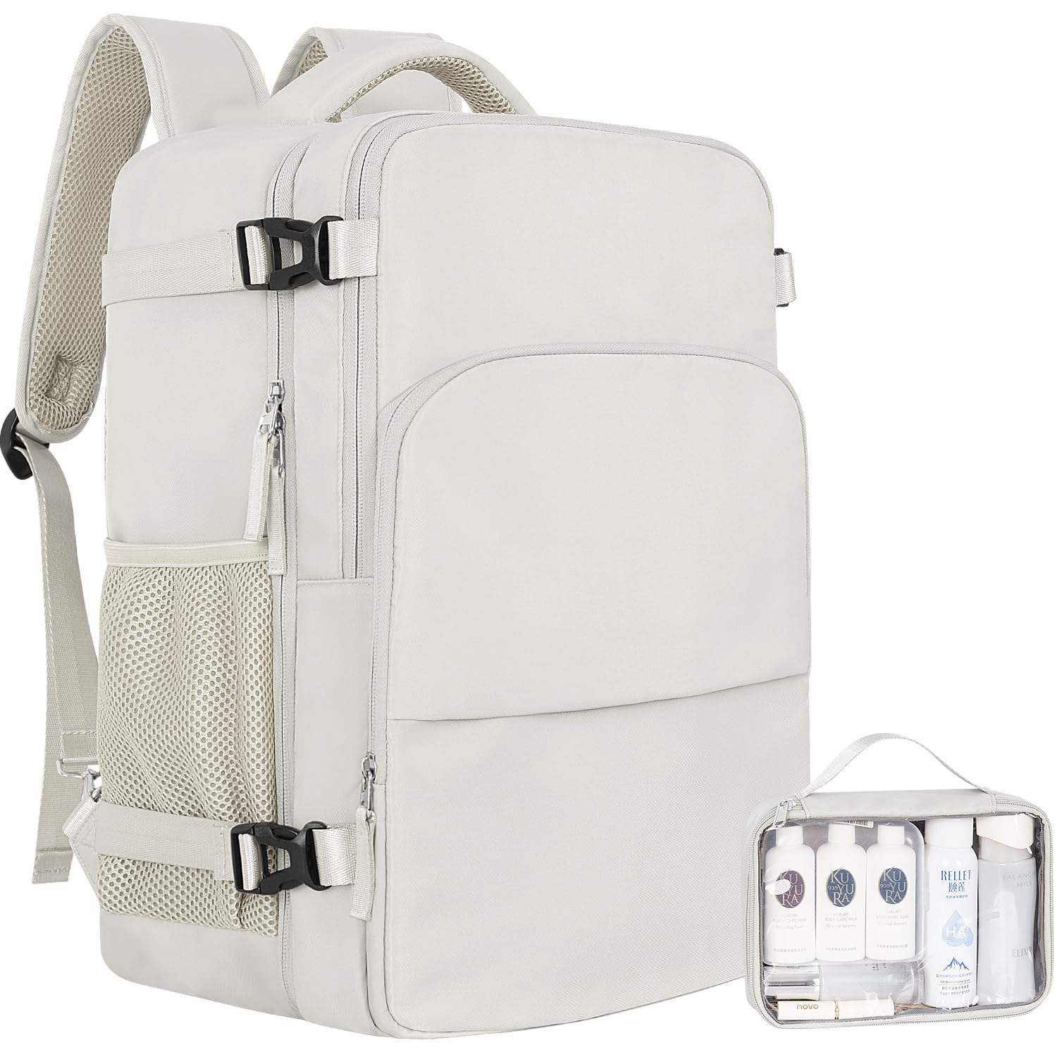 Women’s Flight Approved Carry On Travel Backpack with USB Port & Laptop Sleeve