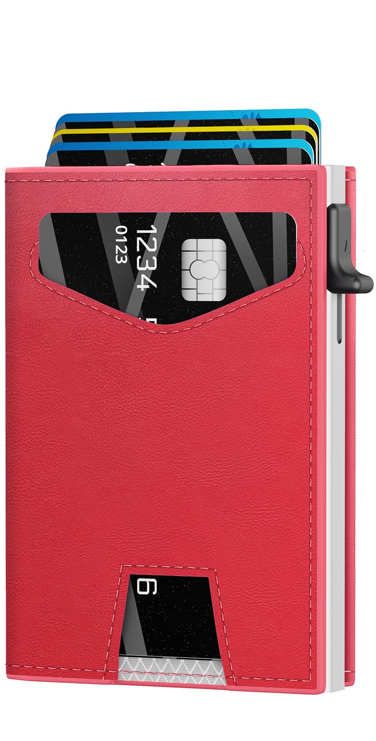 Women's RFID Wallet with Pop-Up Card Holder, 12-Card Trifold Design