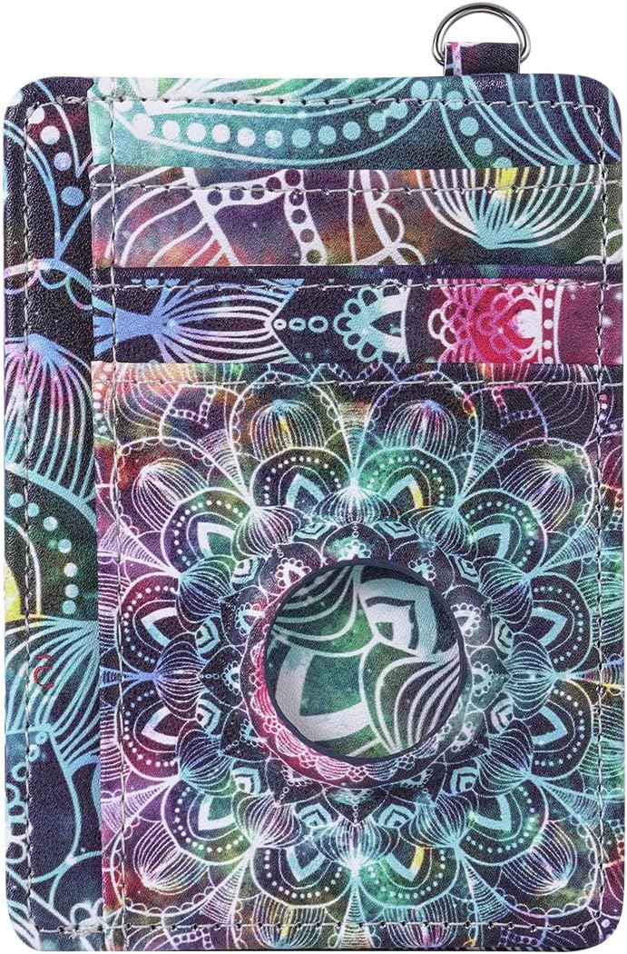 Women's Slim AirTag Wallet – RFID Blocking Leather Card Holder - Abbycart