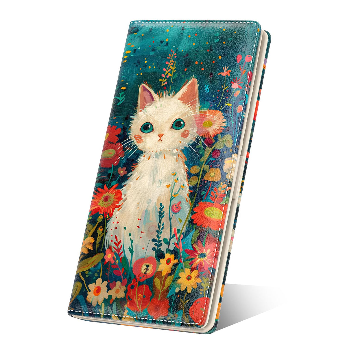 Women's Slim RFID Blocking Bifold Wallet, Leather Credit Card Holder