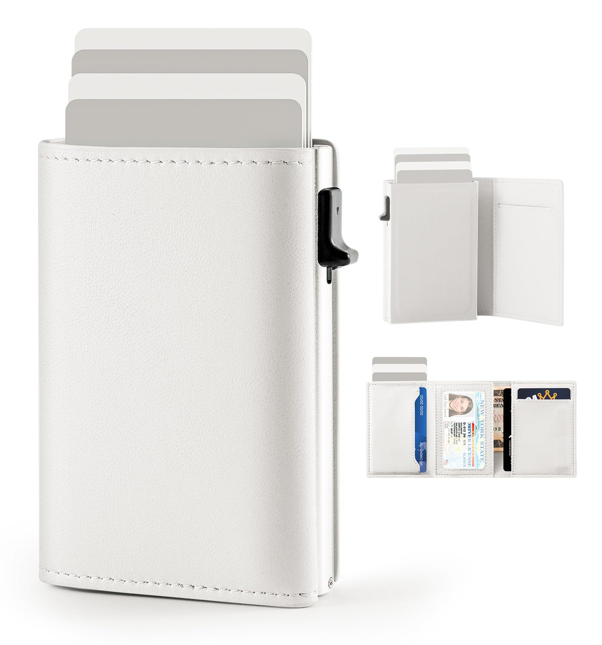 Women's Trifold RFID Wallet with Pop-Up Card Holder, 14 Cards