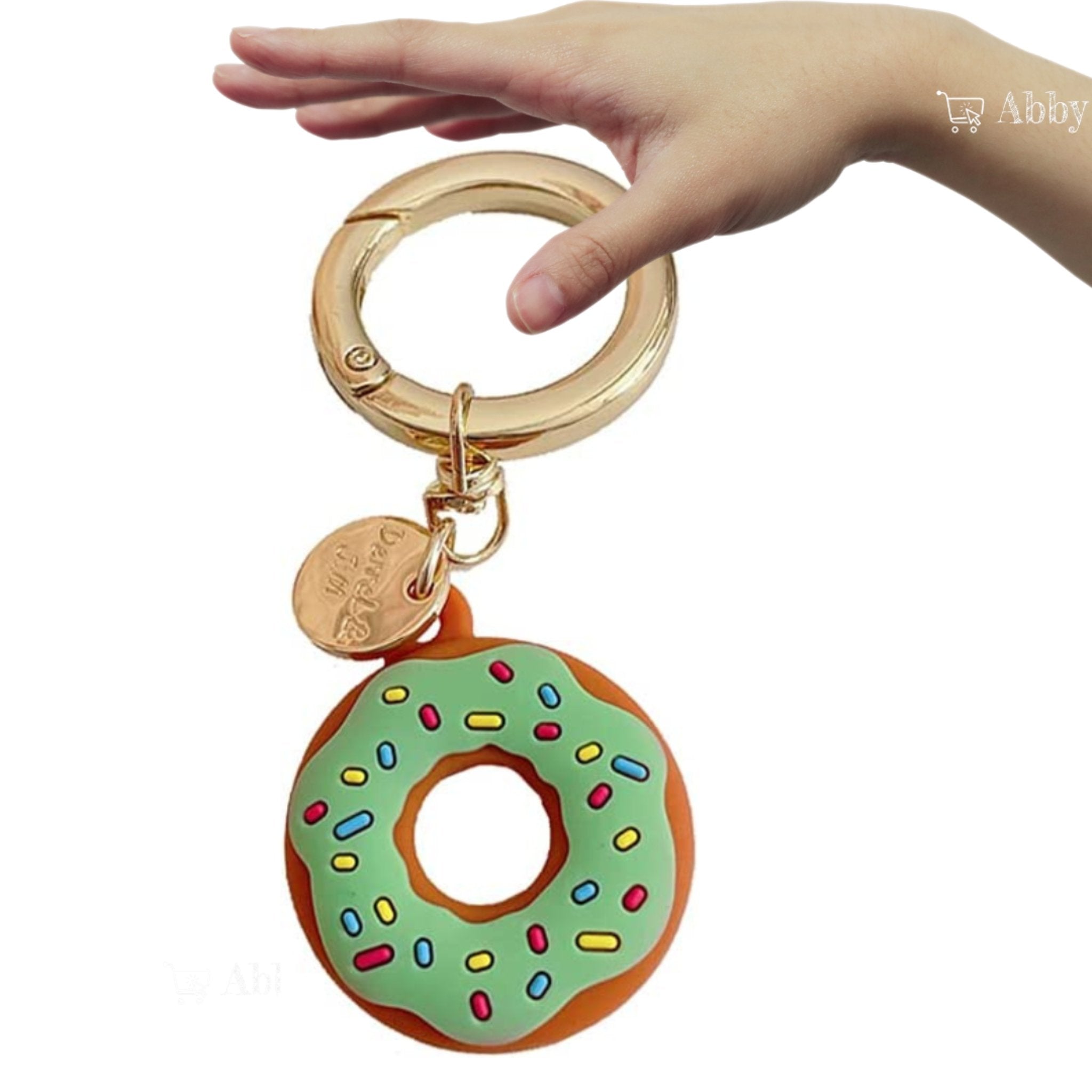 Abby™ AirTag Keychain Holder Donuts Keyring case, Apple AirTags Accessories, Luggage Tag - Abbycart