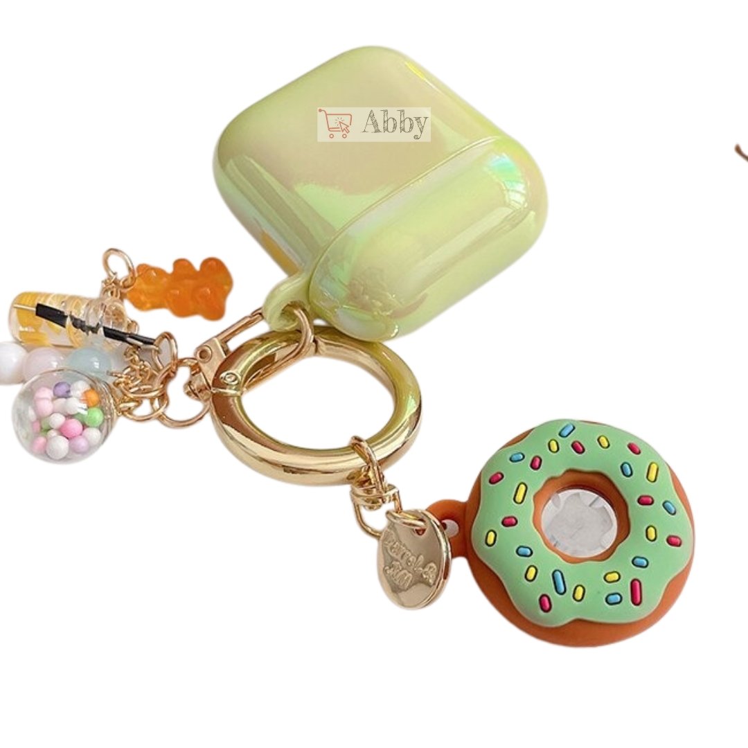 Abby™ AirTag Keychain Holder Donuts Keyring case, Apple AirTags Accessories, Luggage Tag - Abbycart