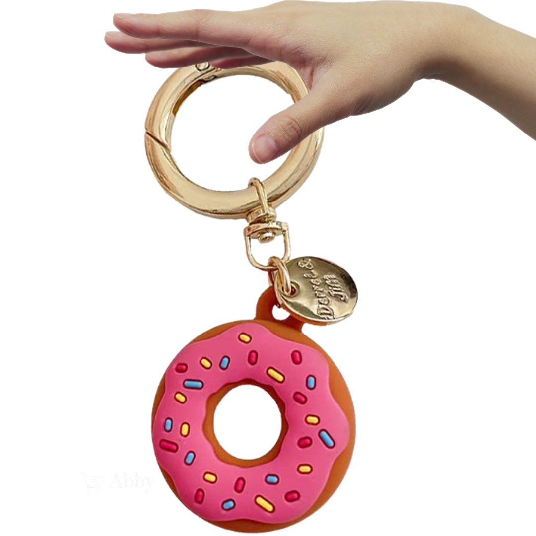 Abby™ AirTag Keychain Holder Donuts Keyring case, Apple AirTags Accessories, Luggage Tag - Abbycart