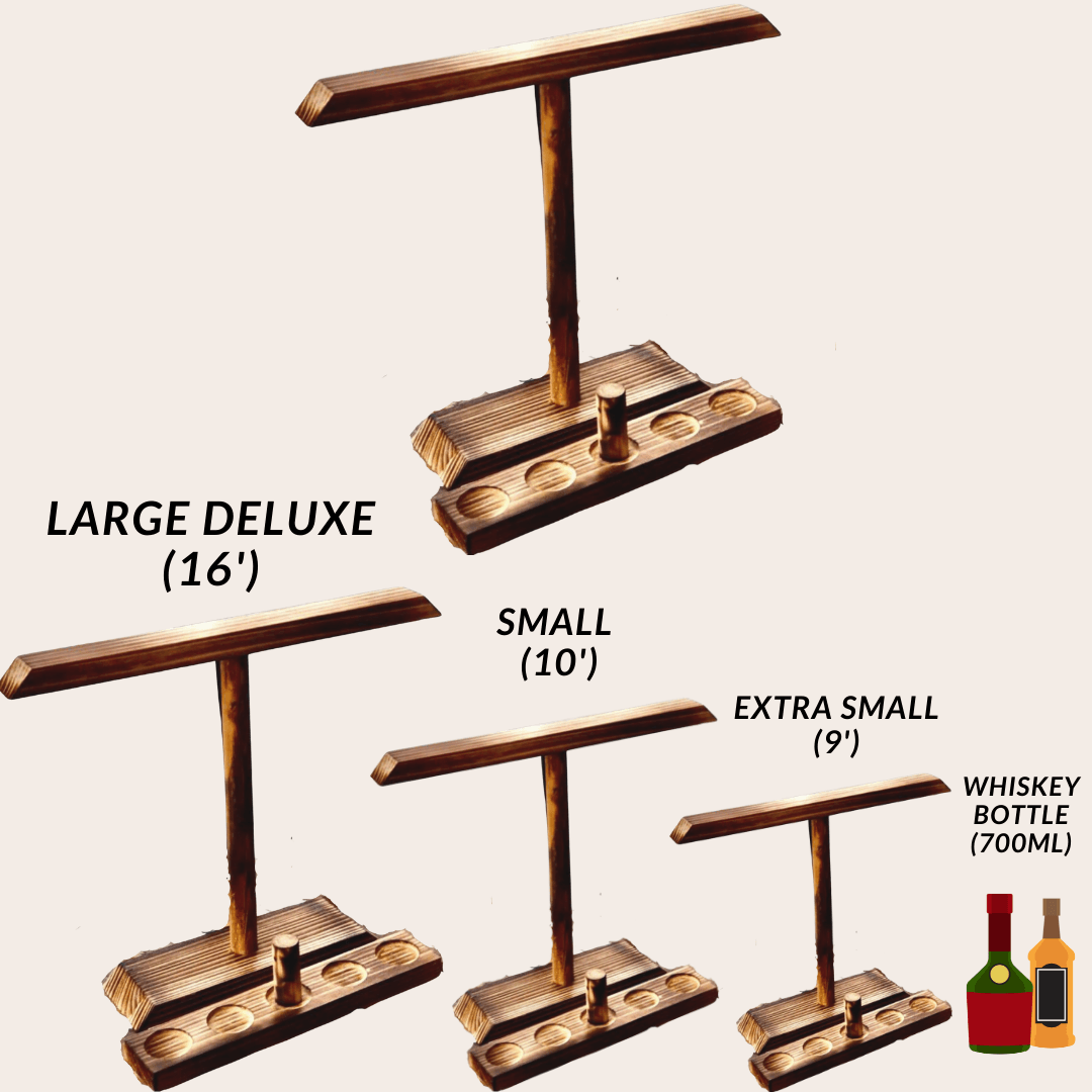 Abby™ Handmade Wooden Ring Toss with Shot Ladder - Party Bar Game - Abbycart