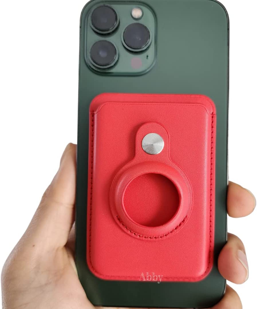 Abby's™ AirTag Magsafe Wallet, Magnetic iPhone leather case with Card holder, for iPhone 13, 12 Pro max - Abbycart