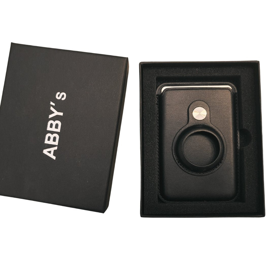 Abby's™ AirTag Magsafe Wallet, Magnetic iPhone leather case with Card holder, for iPhone 13, 12 Pro max - Abbycart