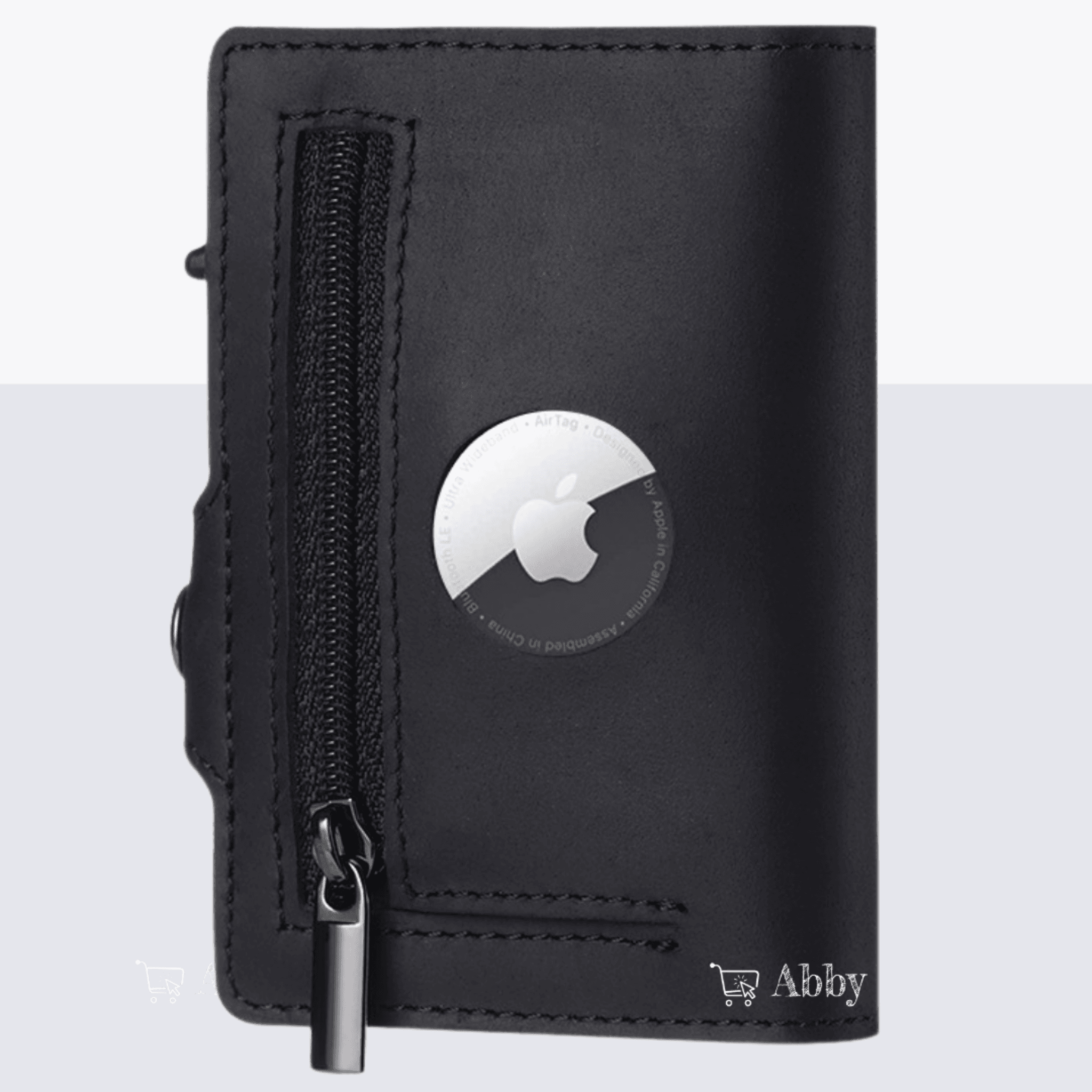 Abby's™ AirTag Trackable Leather Wallet with Apple AirTag Holder Case - RFID Blocking and Protection - Abbycart