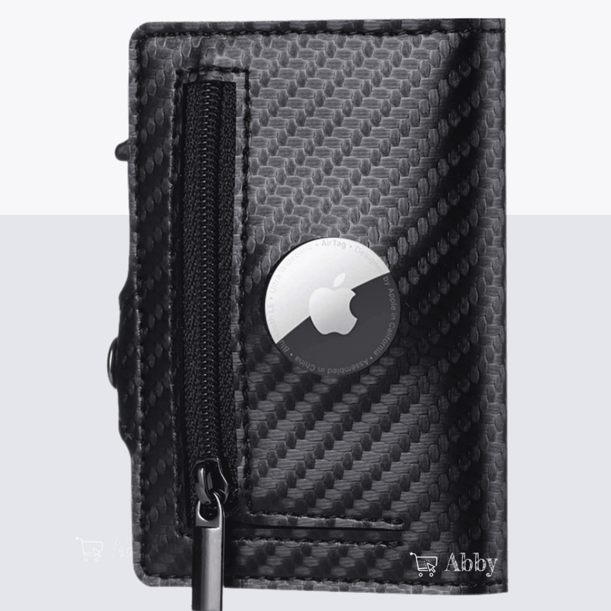 Abby's™ AirTag Trackable Leather Wallet with Apple AirTag Holder Case - RFID Blocking and Protection - Abbycart