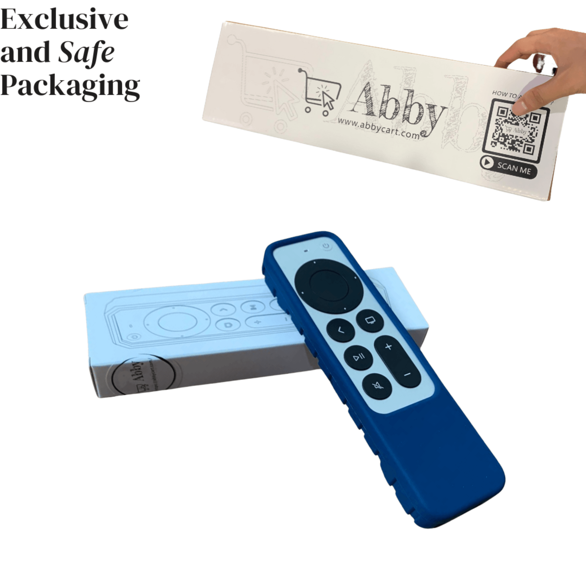 Abby's™ Anti-Lost Case for AirTag, Siri Apple TV 4K HD Remote Control (2nd Gen - 2021)