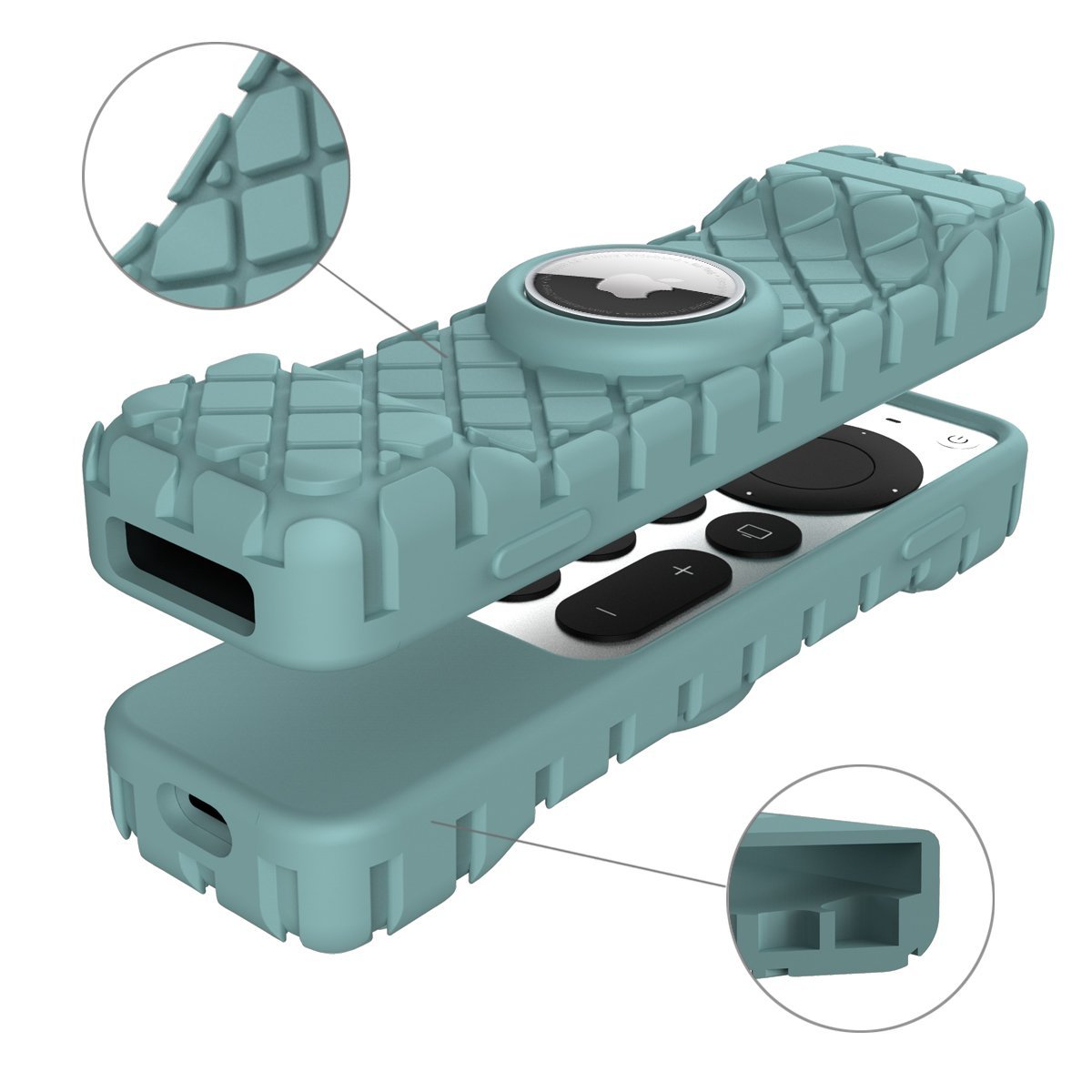 Abby's™ Anti-Lost Case for AirTag, Siri Apple TV 4K HD Remote Control (2nd Gen - 2021)