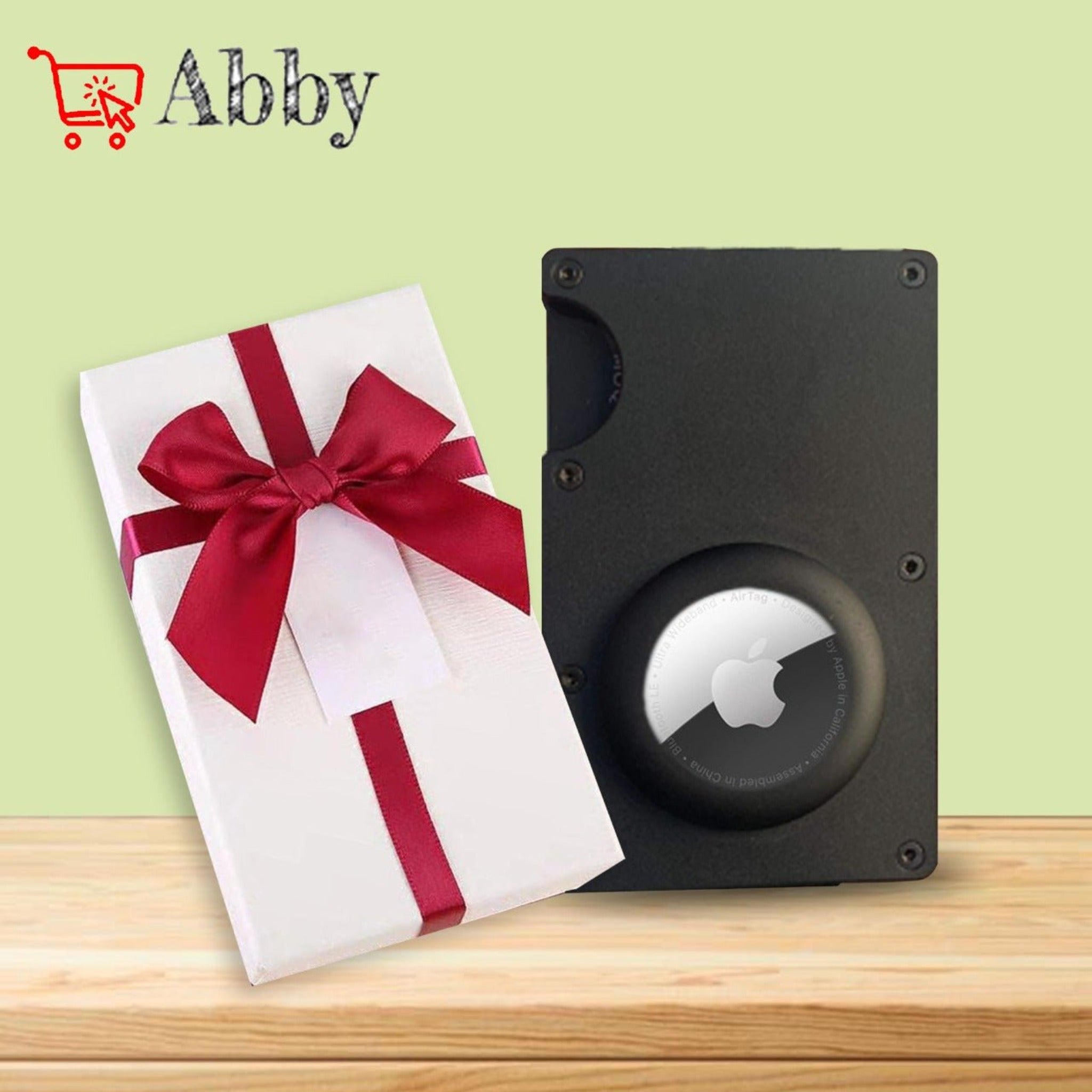 Abby's™ Apple AirTag Wallet Money Clip for Men | Aluminum Card Holder with RFID Shield - Abbycart