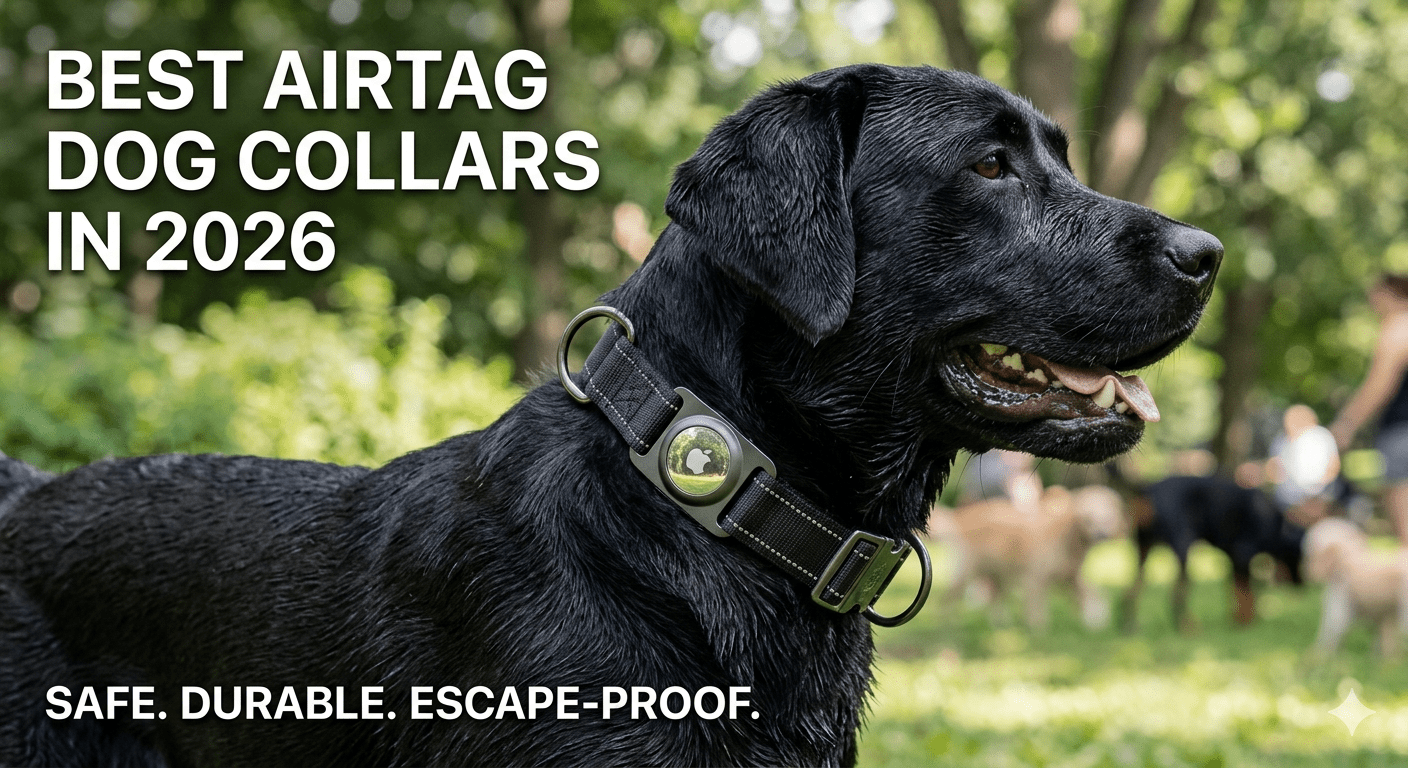 Best AirTag Dog Collars in 2026 (Safe, Durable & Escape-Proof)