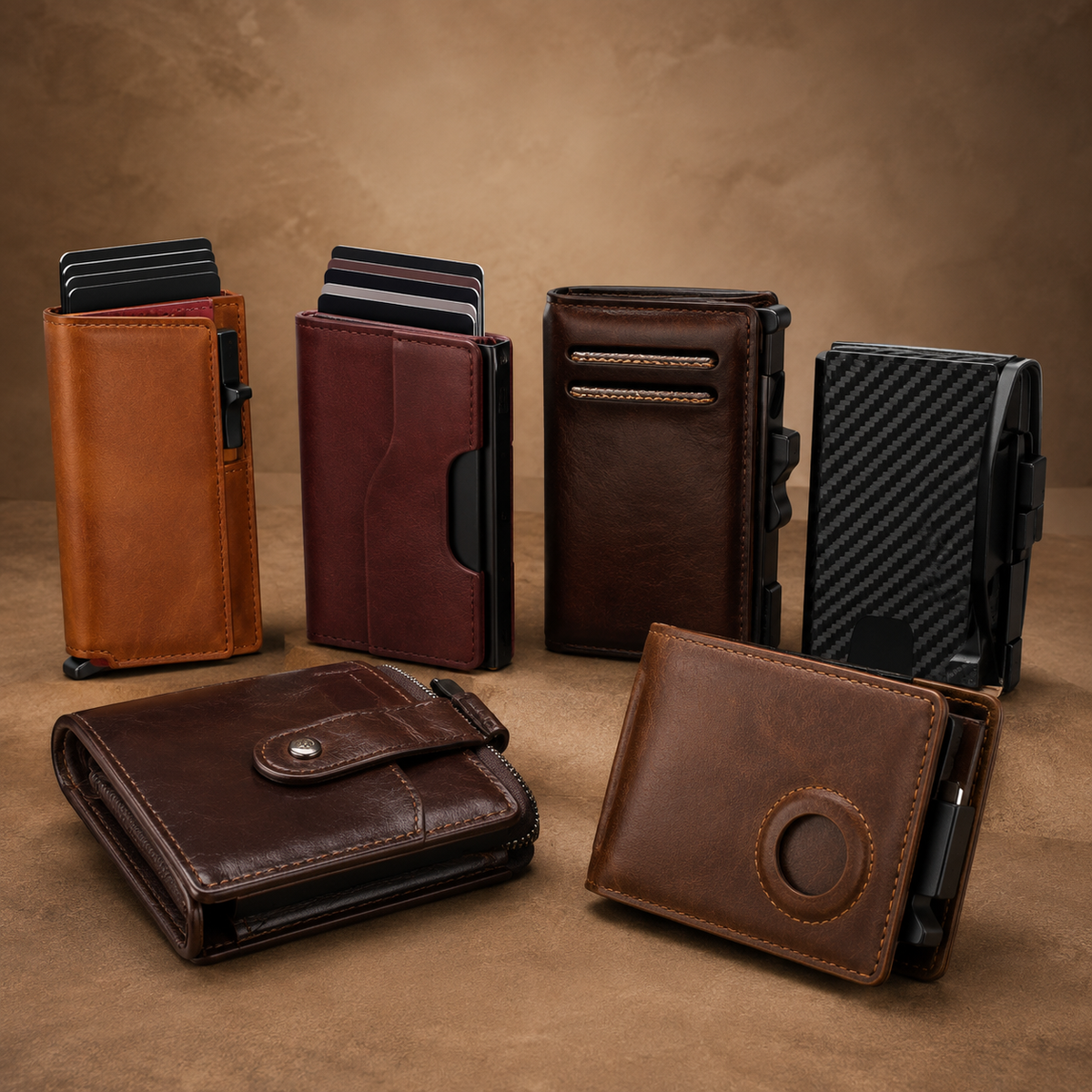 Bestselling RFID, pop-up, carbon fiber, and AirTag-compatible wallets.