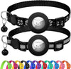 2 Pack AirTag Cat Collars – Reflective, Breakaway, Adjustable with Bell & AirTag Holder - Abbycart