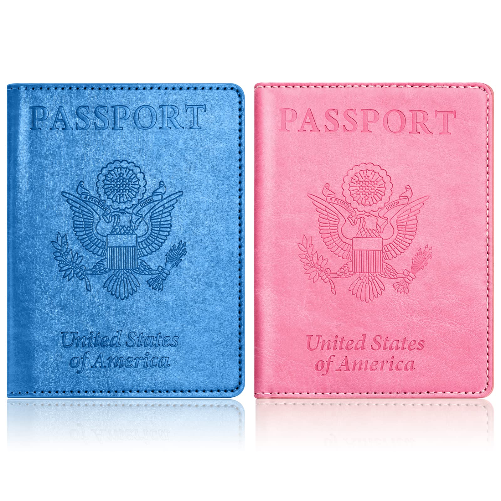 2 - Pack Passport & Vaccine Card Holder | Travel Wallet Set - Abbycart