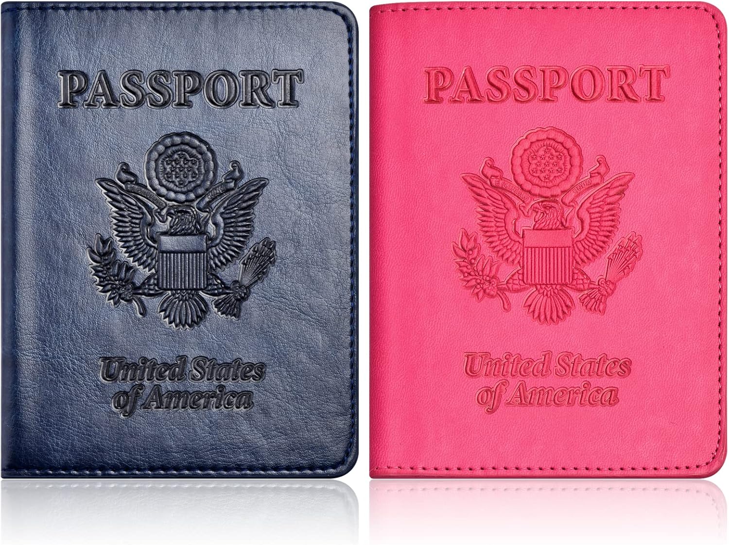 2-Pack Passport & Vaccine Card Holder | Travel Wallet Set