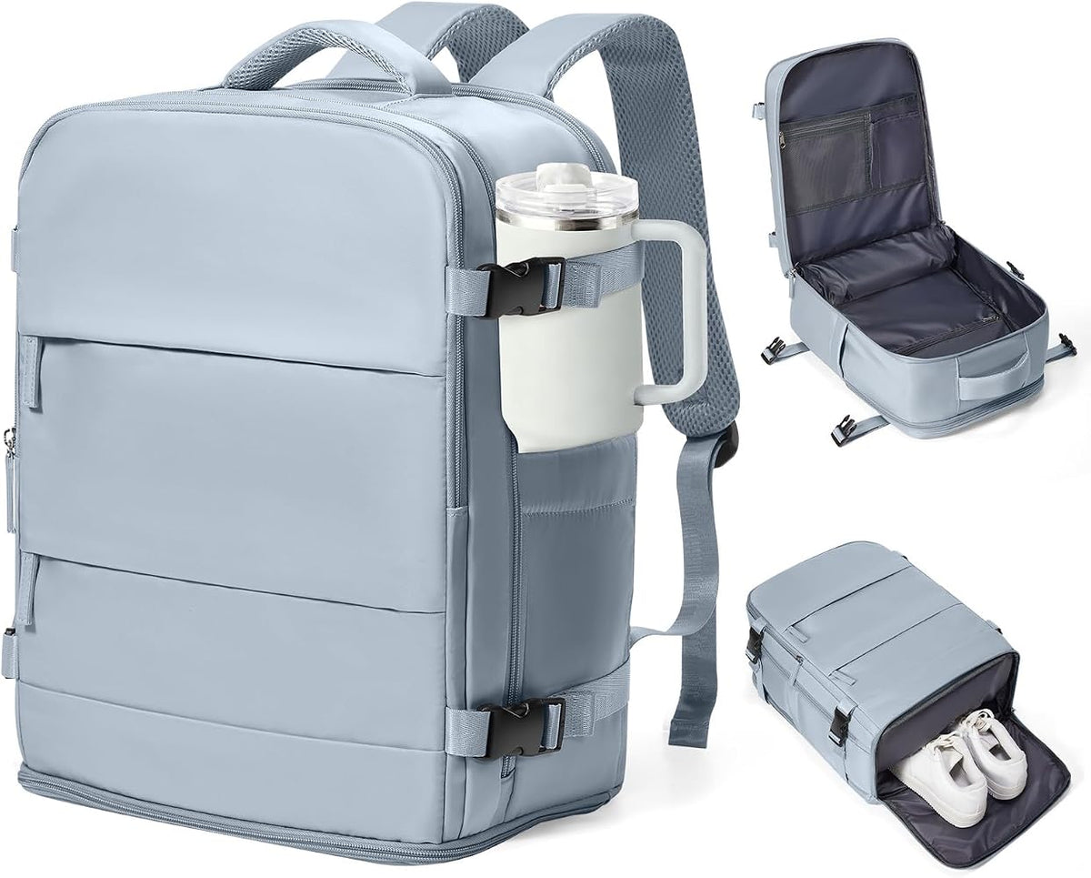 20L Travel Backpack for Women & Men – 15.6" Laptop Carry-On Bag