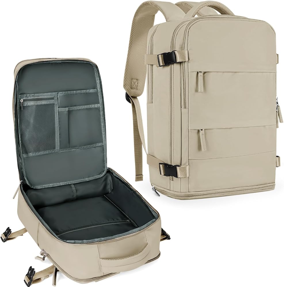 25L Travel Backpack with Laptop & Shoe Compartment – Water Resistant